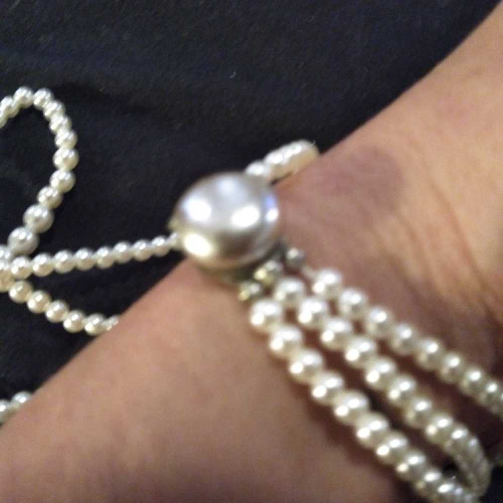Vintage pearl choker - image 3