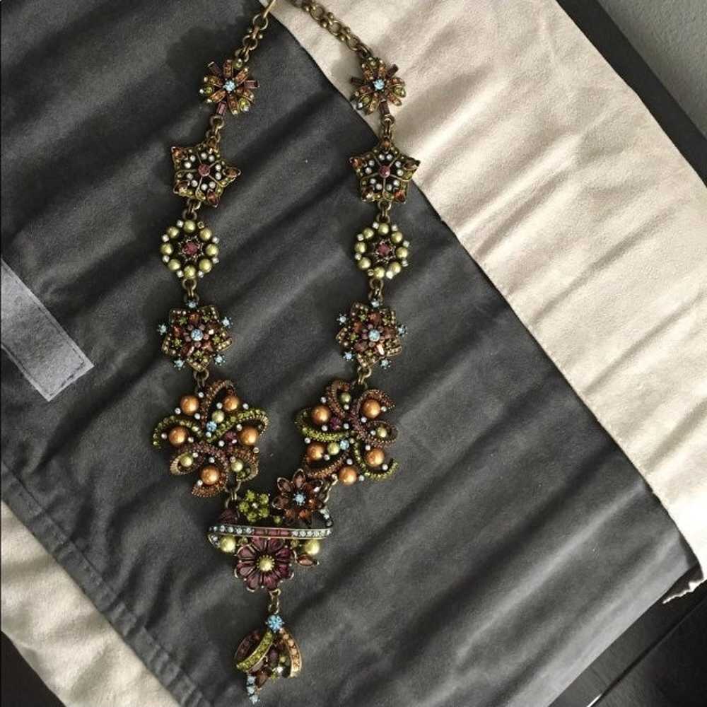 Heidi Daus Antique Gold Pearl Necklace - image 6