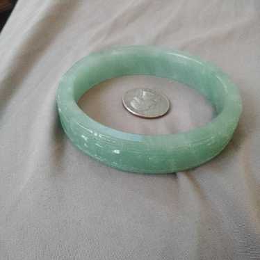 All natural jade untreated bangle flawless vintage