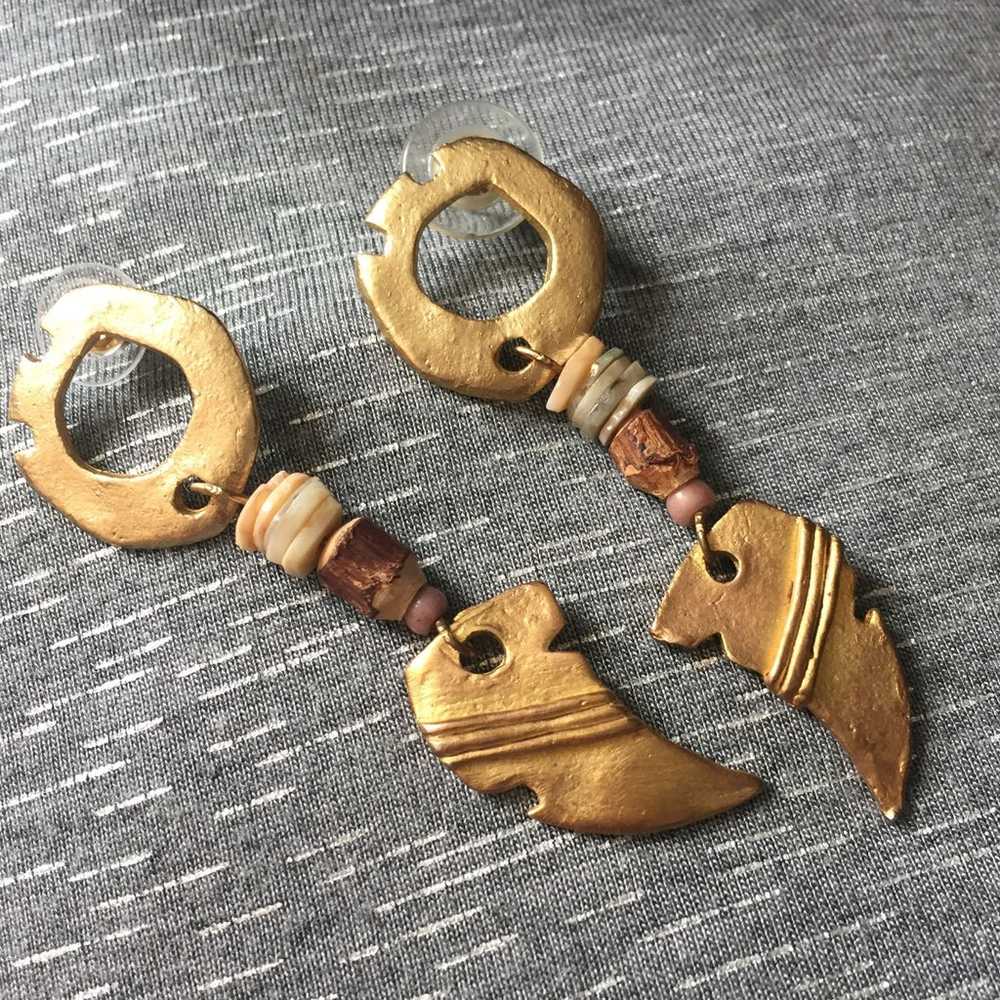 Tribal don lin earrings designer - image 2