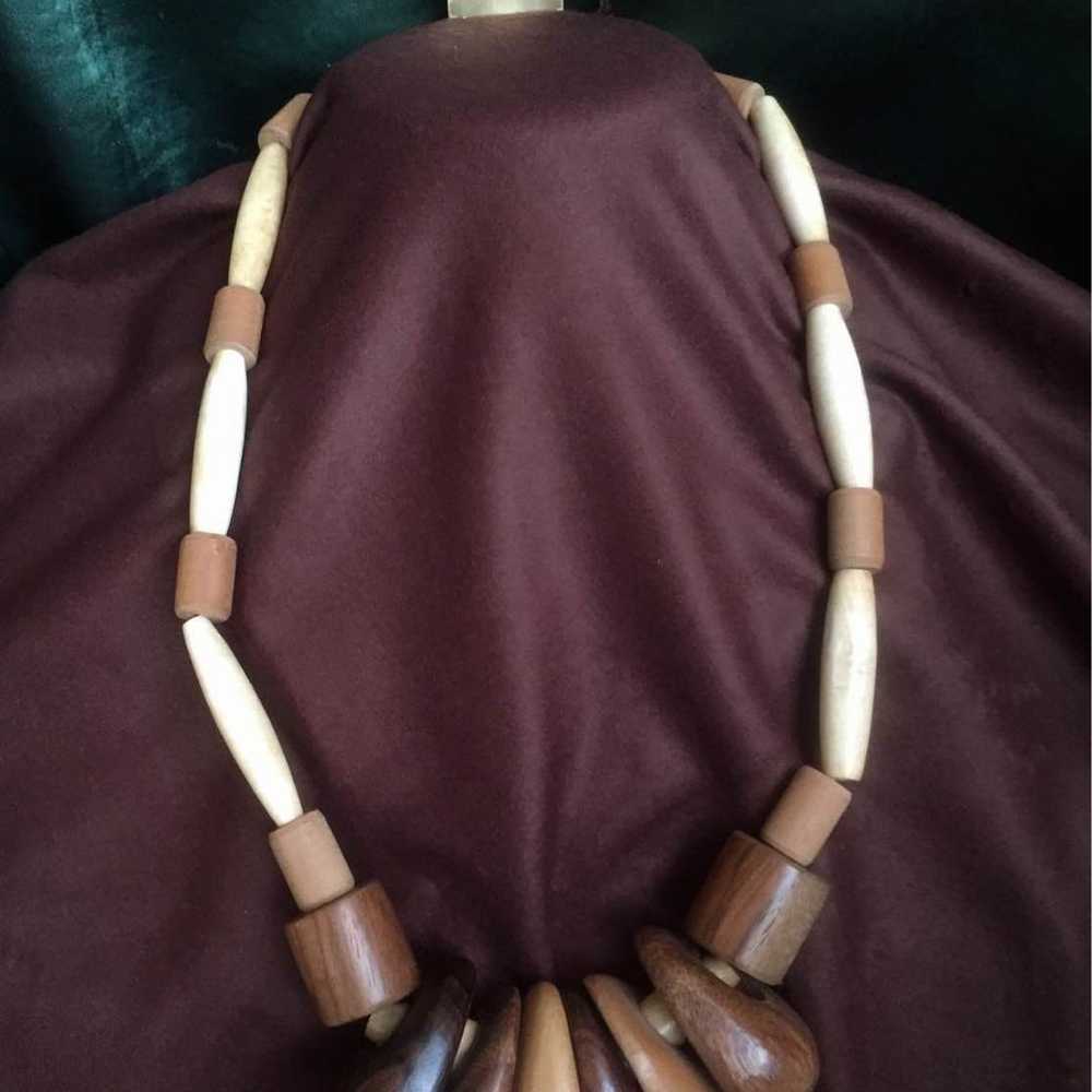 Les Bernard wood necklace - image 2