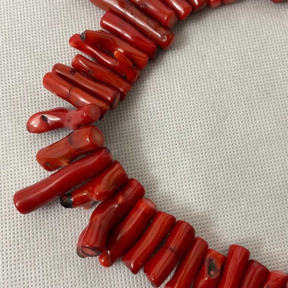 Genuine Red Coral Necklace - image 2