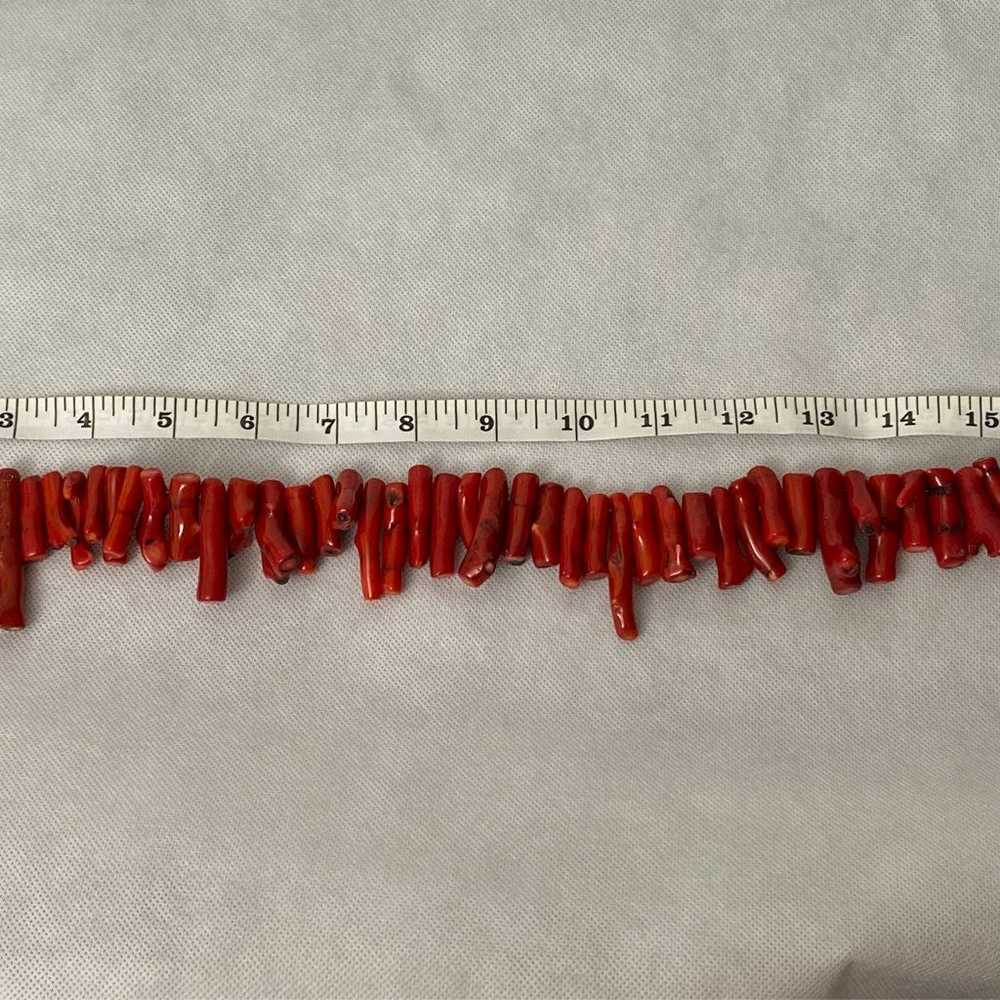 Genuine Red Coral Necklace - image 4