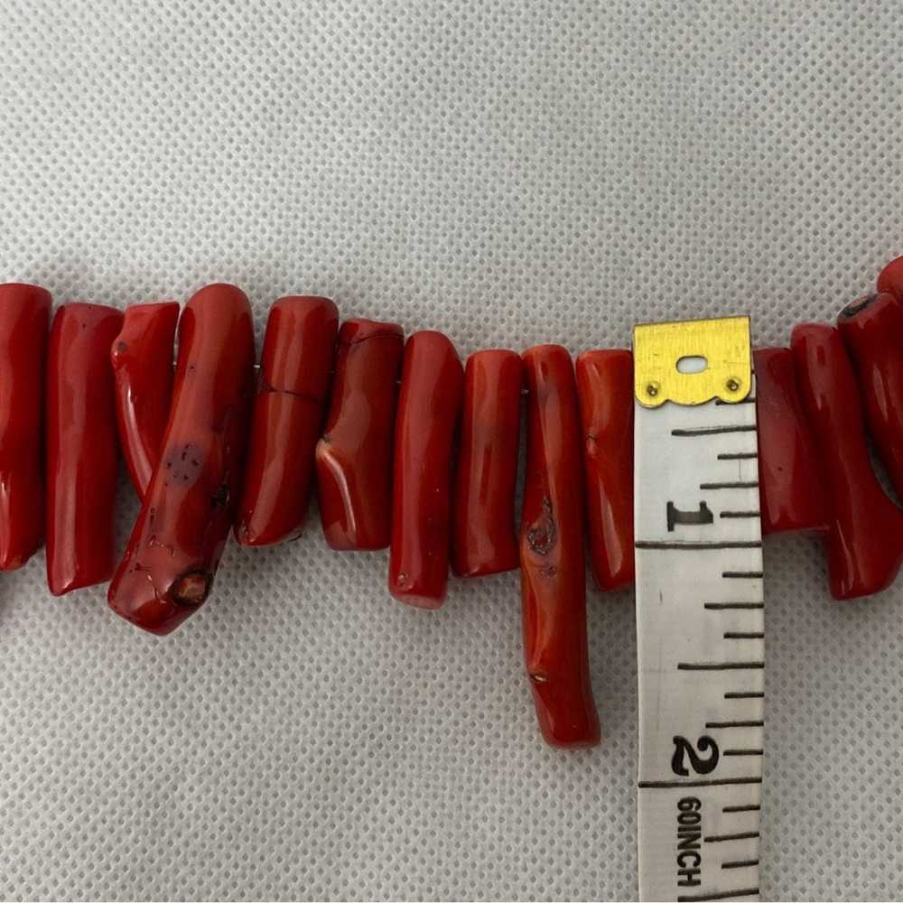 Genuine Red Coral Necklace - image 5