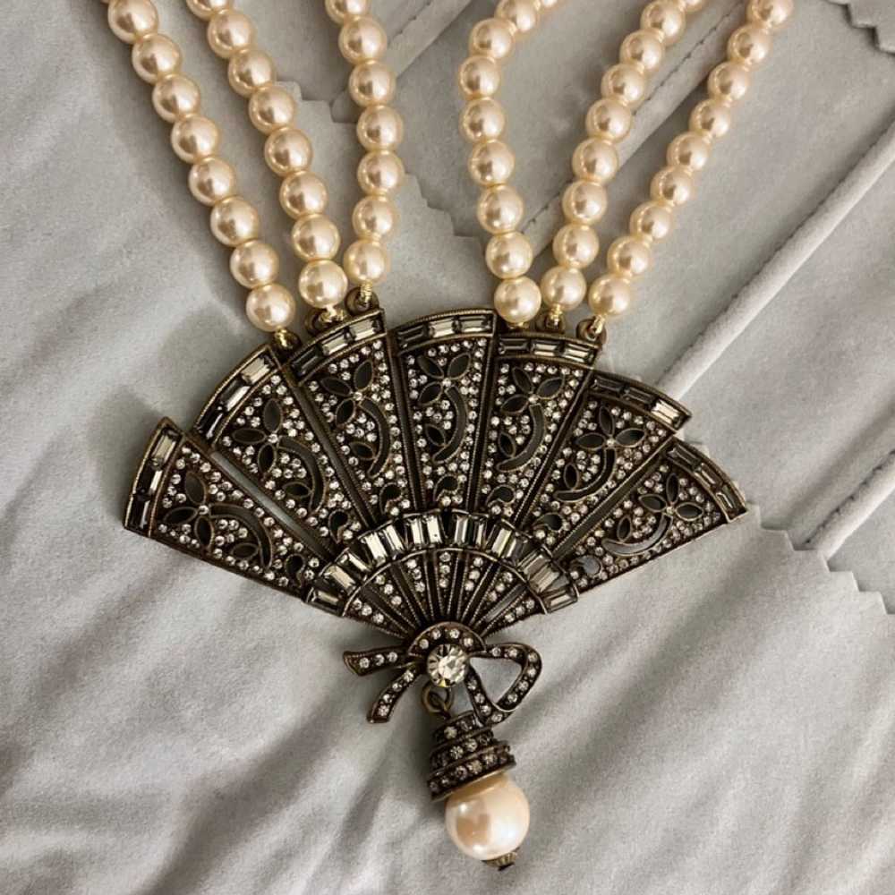 Heidi Daus Swarovski Black Diamond Crystals Fan C… - image 10