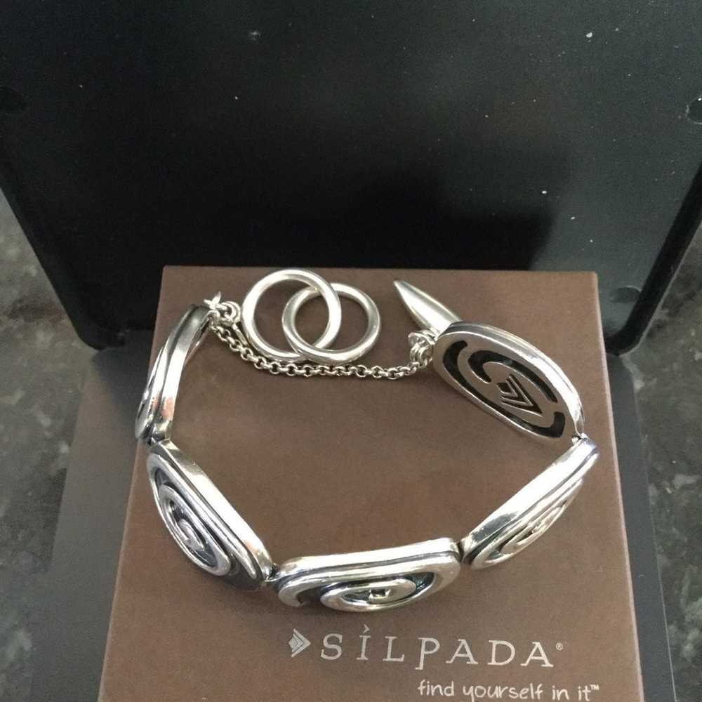 Silpada Retired Sterling Silver Bracelet #B1867 - image 3