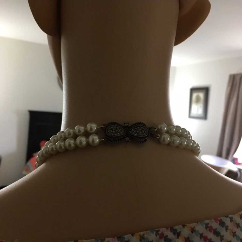 Heidi Daus 3d Flower Pearls Necklace - image 5