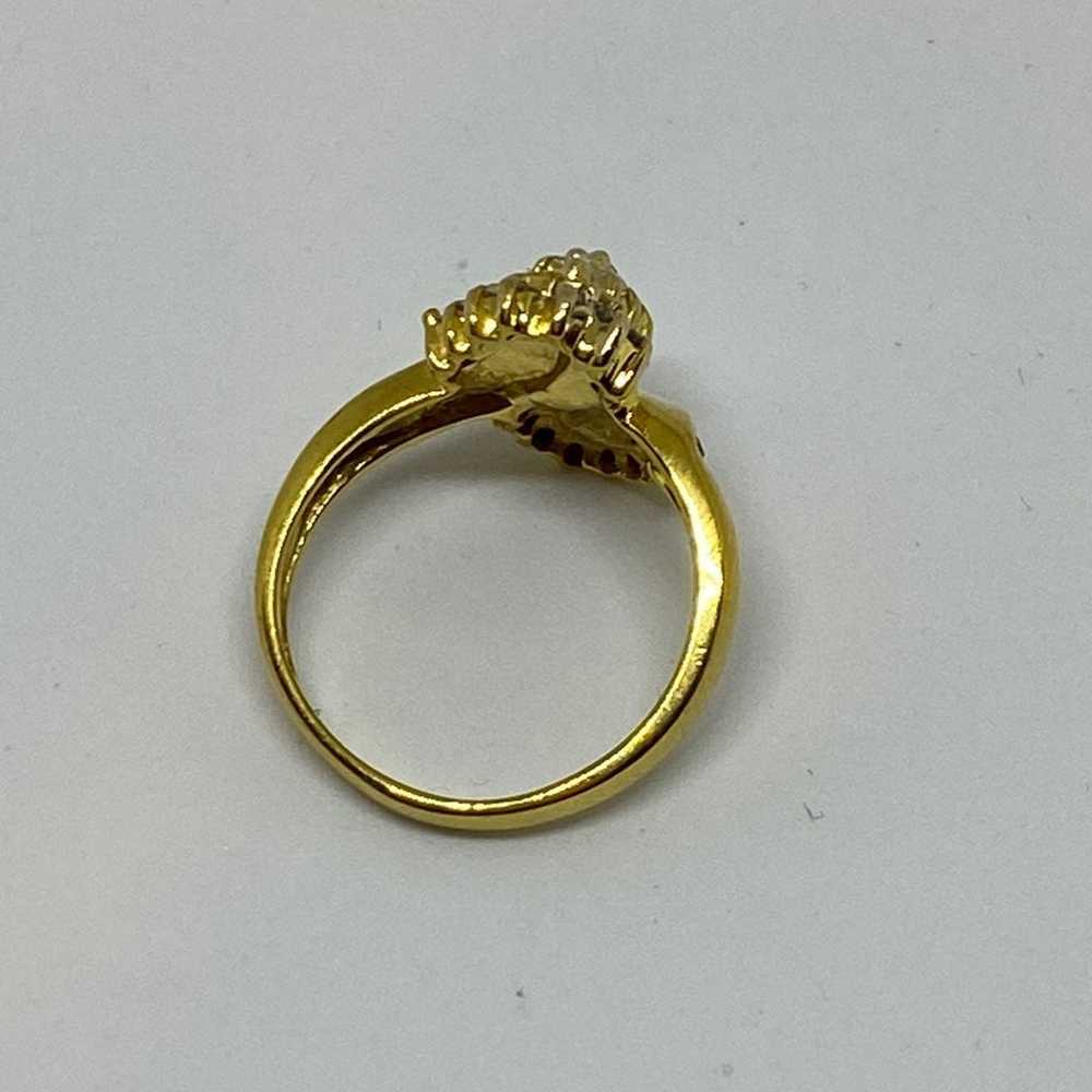 real diamond rings sloid gold vintage - image 12