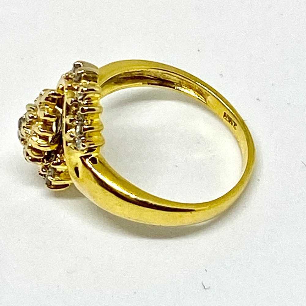 real diamond rings sloid gold vintage - image 4