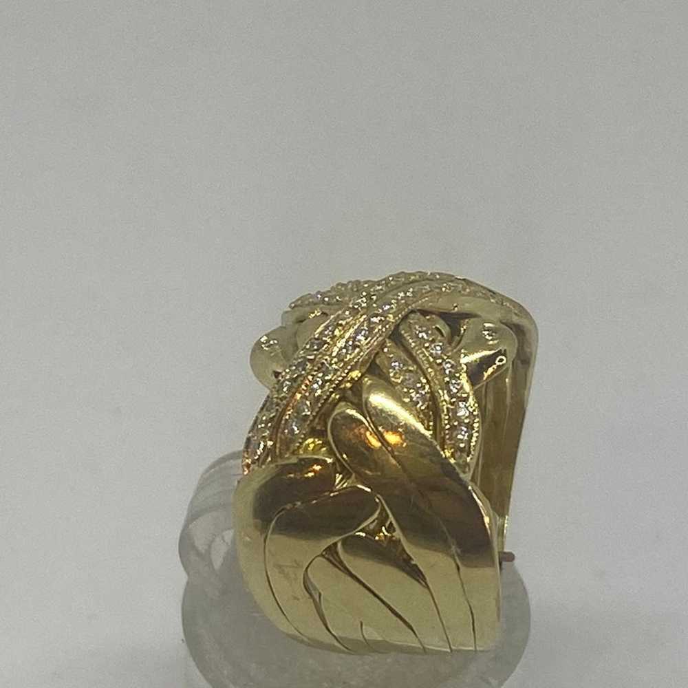 Diamonds ring 2 carat total 14k solid gold VS H c… - image 12