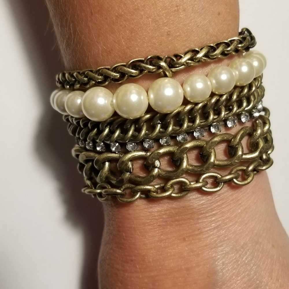 Vintage style boho layered Bracelet - image 1