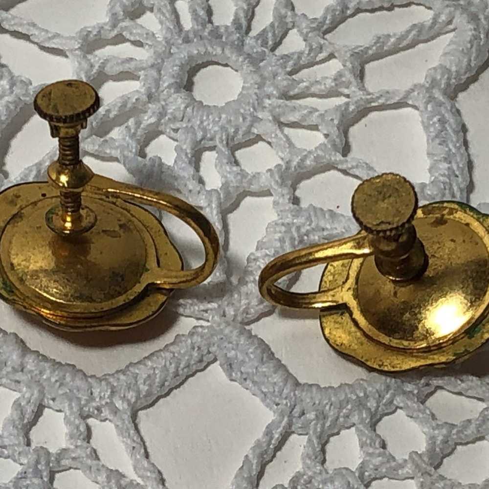 Vtg Victorian Lady Earrings - image 3