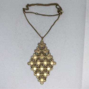 Vintage Sarah Coventry Gold Articulated Necklace - image 1