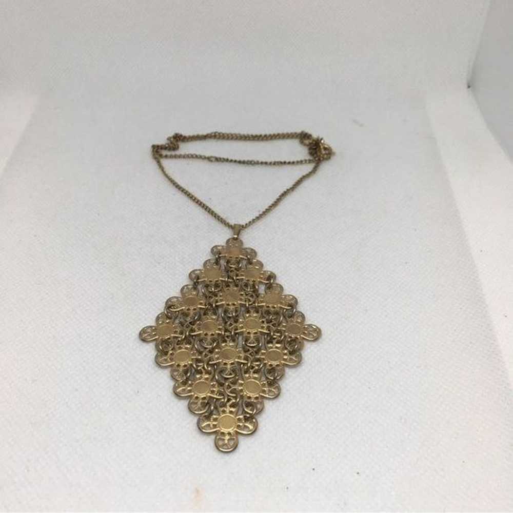 Vintage Sarah Coventry Gold Articulated Necklace - image 4