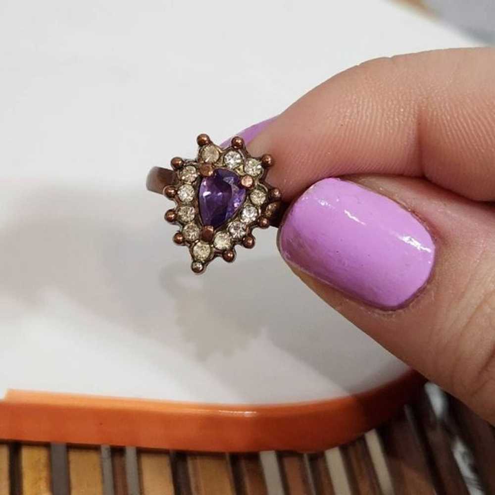 VINTAGE Costume Jewelry Maximalist Cluster Ring A… - image 3