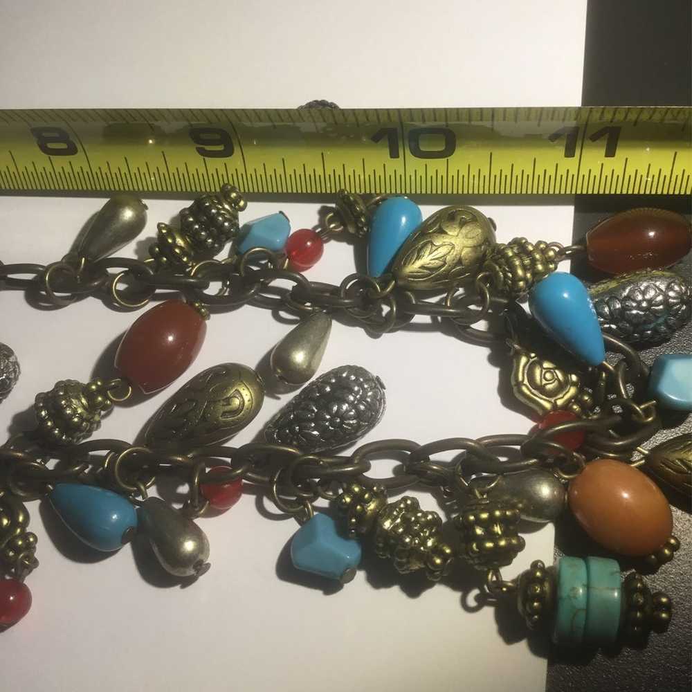 Vintage Multicolor Necklace Cookie Lee Marked Wil… - image 8