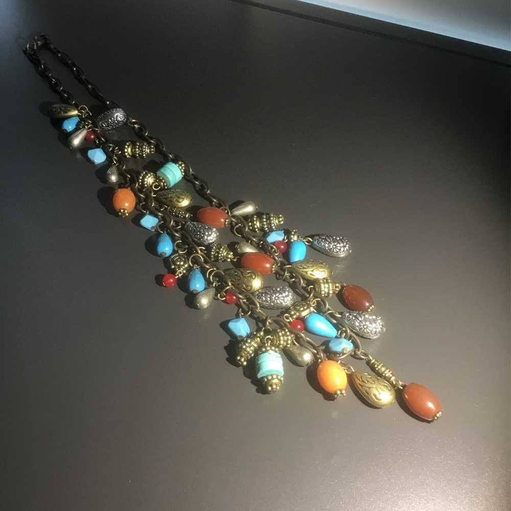 Vintage Multicolor Necklace Cookie Lee Marked Wil… - image 9
