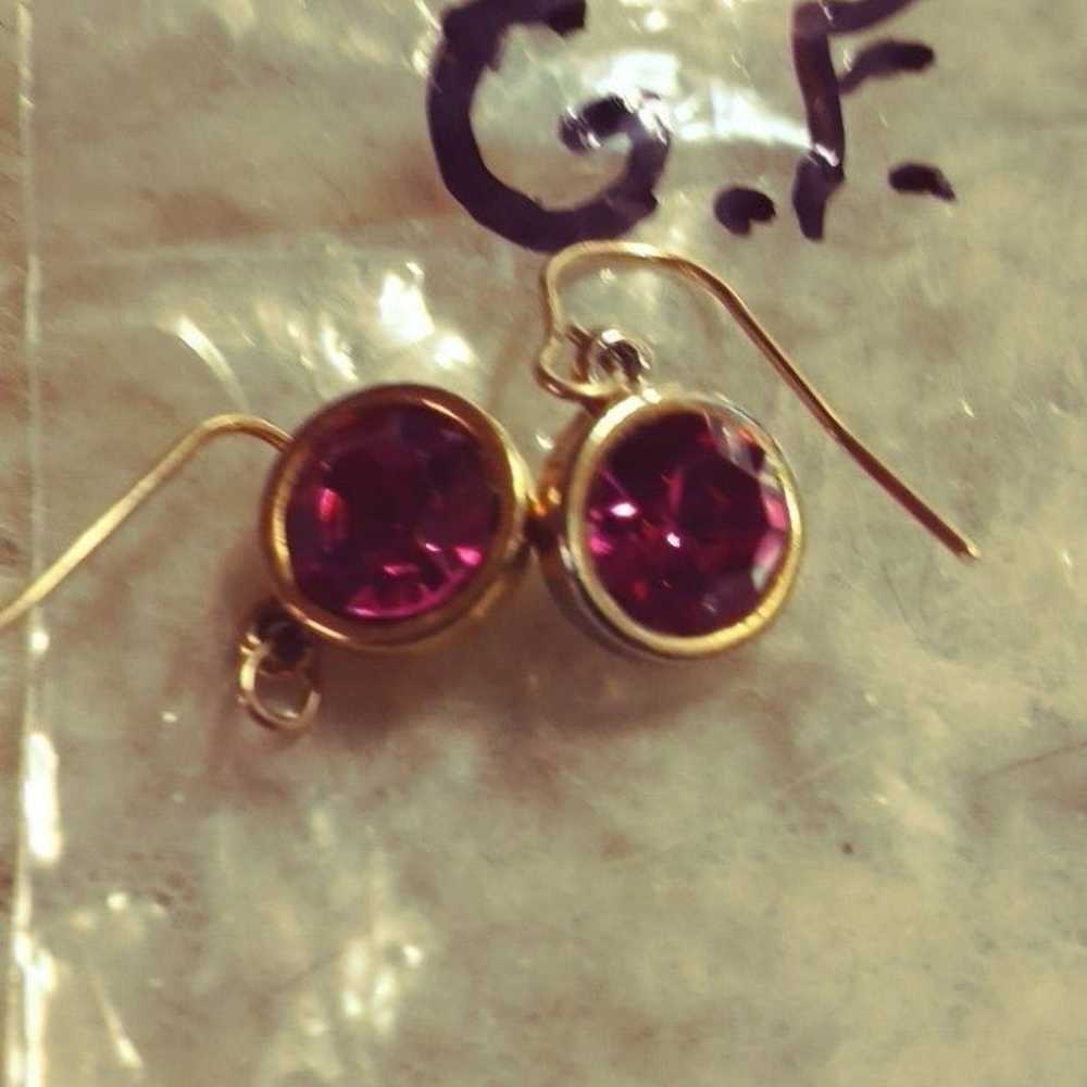 14 KT Gold Filled Stamped Vintage Pair Of Earring… - image 1