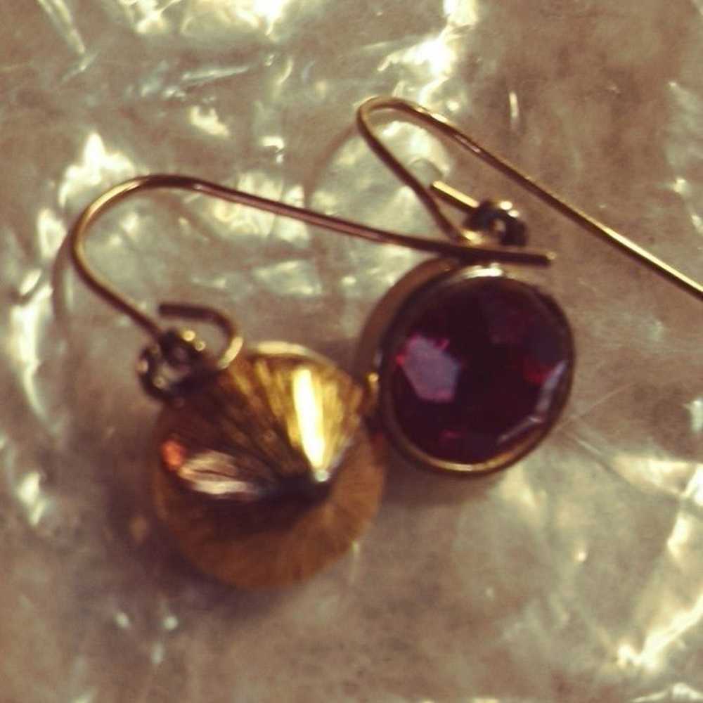 14 KT Gold Filled Stamped Vintage Pair Of Earring… - image 9