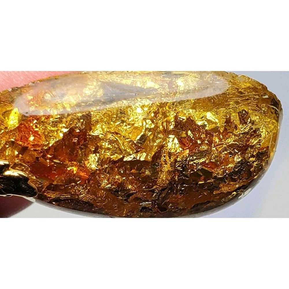 Vintage Fools Gold Resin Plastic (Lucite?) Filled… - image 8