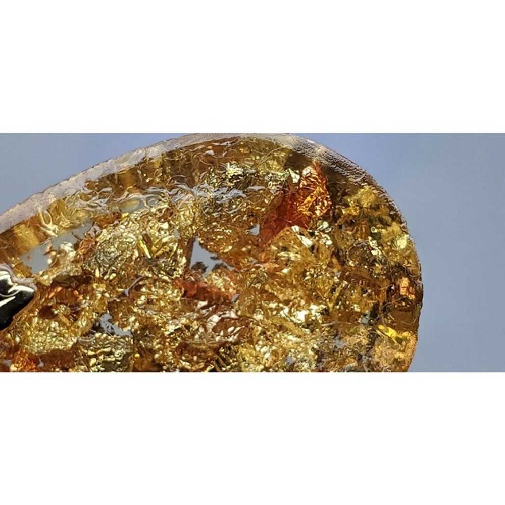 Vintage Fools Gold Resin Plastic (Lucite?) Filled… - image 9