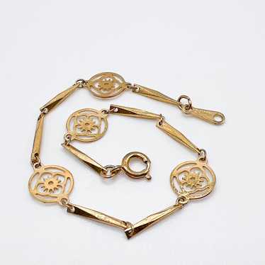 Vintage Avon Dainty Medallion Bracelet - image 1