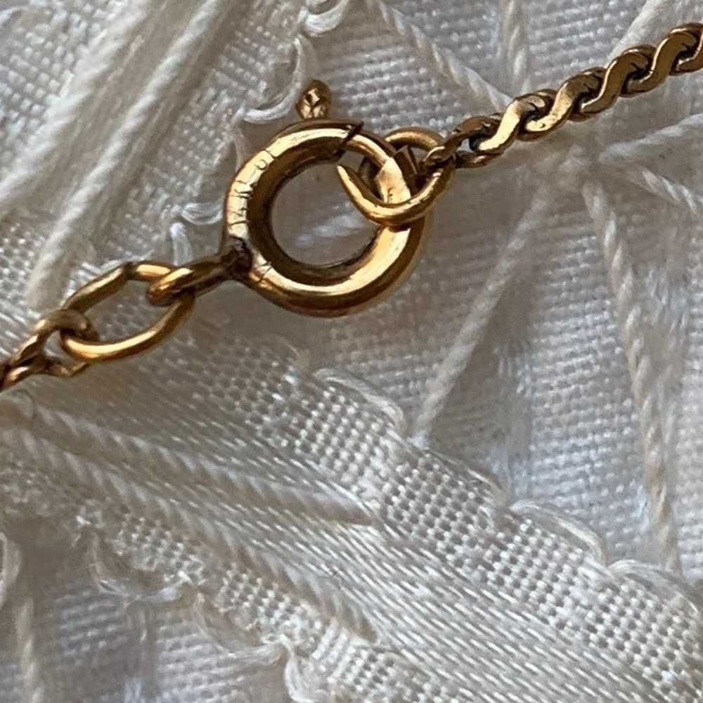 Vintage Avon Ruby Gold Filled Necklace - image 2