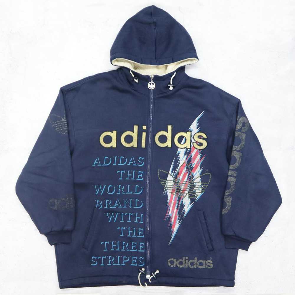Adidas × Descente × Vintage ADIDAS Big Logo Sweat… - image 1