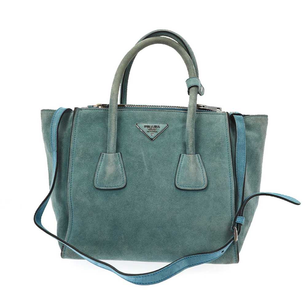 Prada PRADA Handbag in Blue Suede - image 1