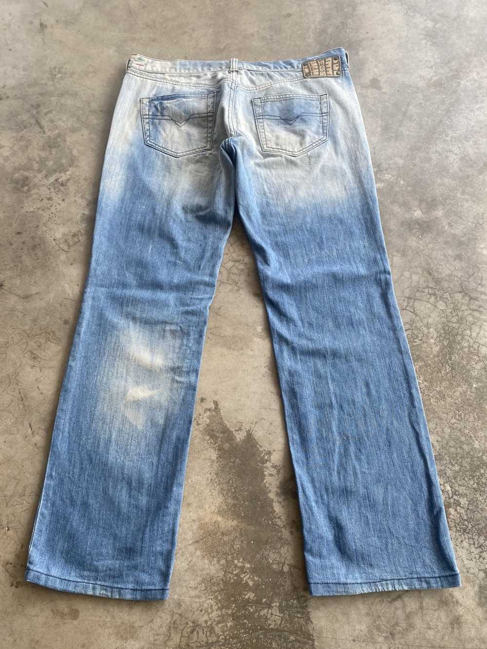 Diesel × Distressed Denim × Streetwear Flare Jean… - image 1