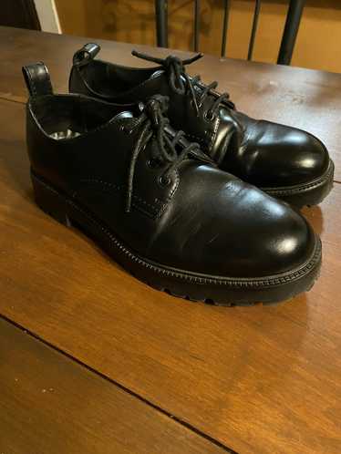 Zara zara black lug sole loafers/derbies