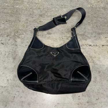 vintage prada milano nylon purse shoulder bag