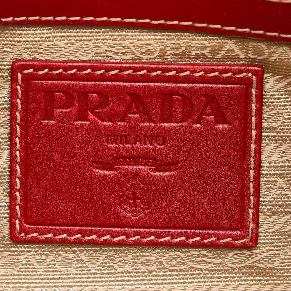 Prada PRADA Canapa Logo Canvas Shoulder Bag Brown - image 8