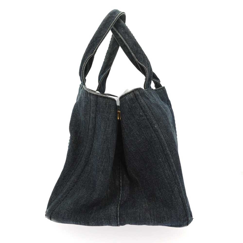 Prada PRADA Canapa Handbag in Blue Denim/Jeans - image 2