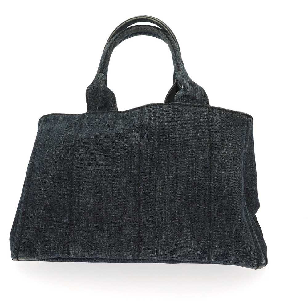 Prada PRADA Canapa Handbag in Blue Denim/Jeans - image 3