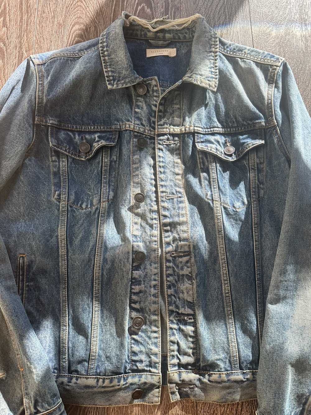 Allsaints All Saints Distressed Denim Jacket - image 1