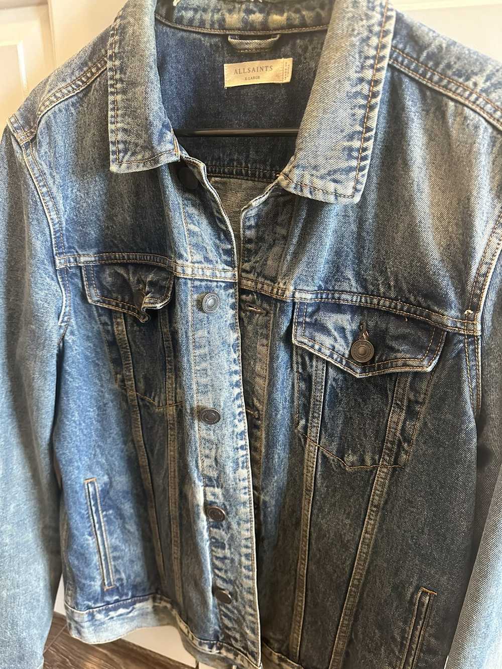 Allsaints All Saints Distressed Denim Jacket - image 2