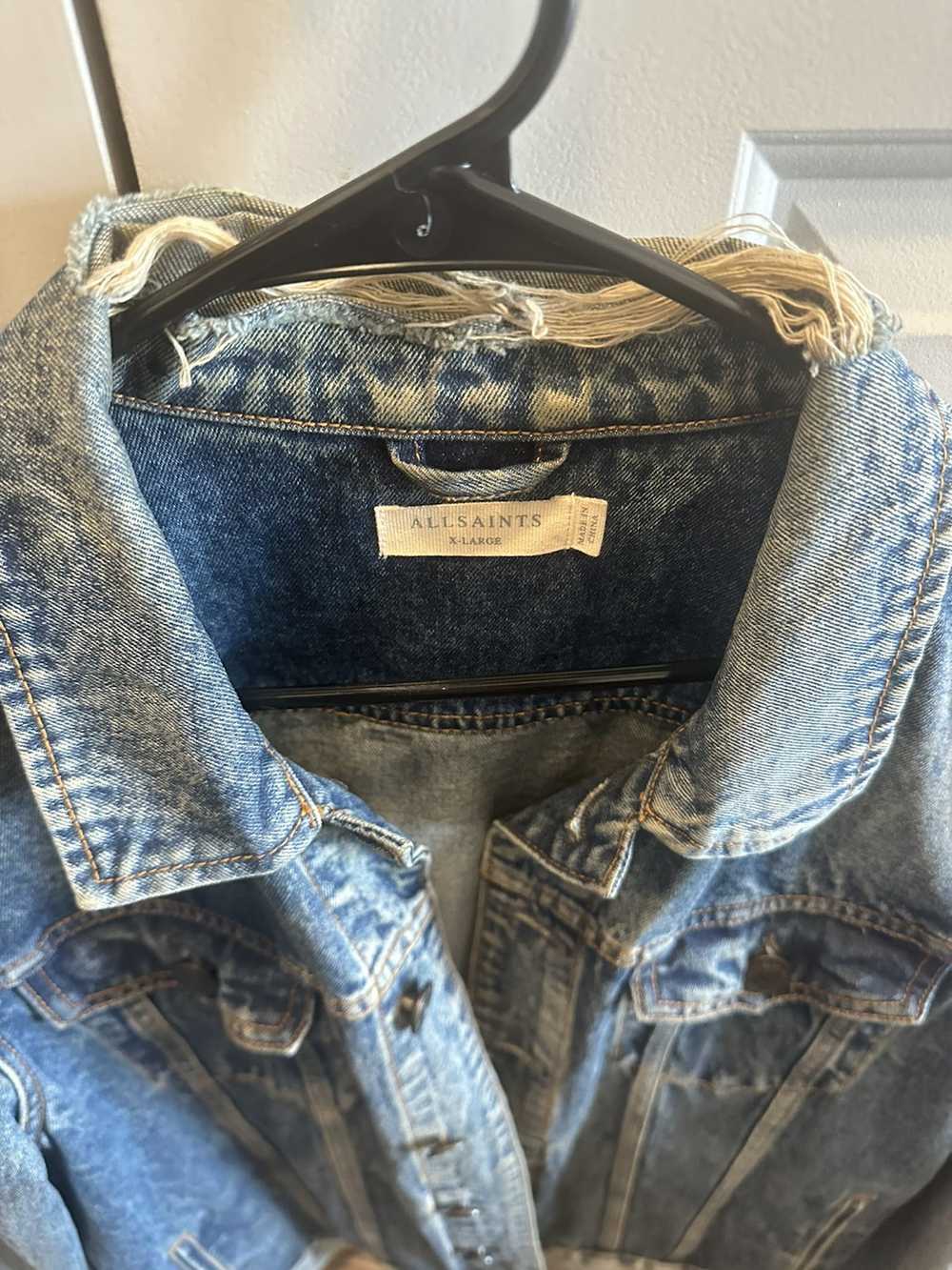 Allsaints All Saints Distressed Denim Jacket - image 3