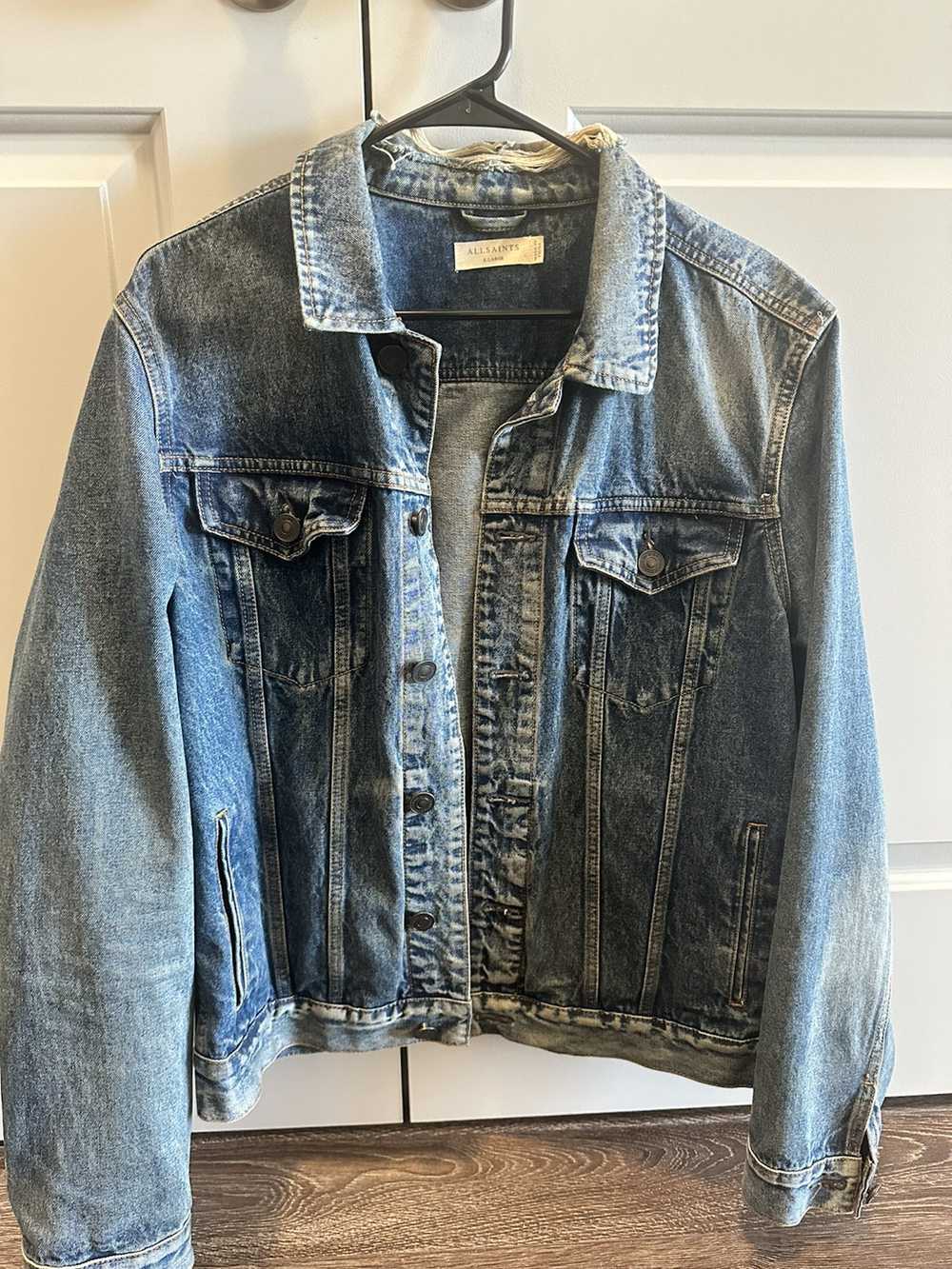 Allsaints All Saints Distressed Denim Jacket - image 4