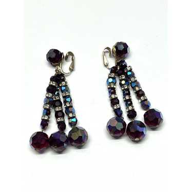 Vogue Vintage Vogue Jewelry Crystal Earrings