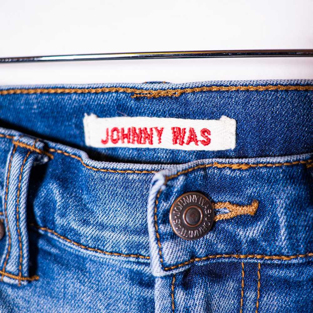 Johnny Was Johnny Was Denim Cotton Stretch Mid Ri… - image 2