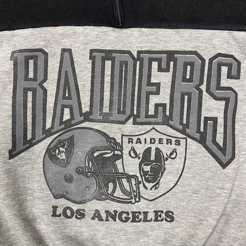 Vintage Vintage Raiders Two Tone Quarter Zip Pull… - image 3