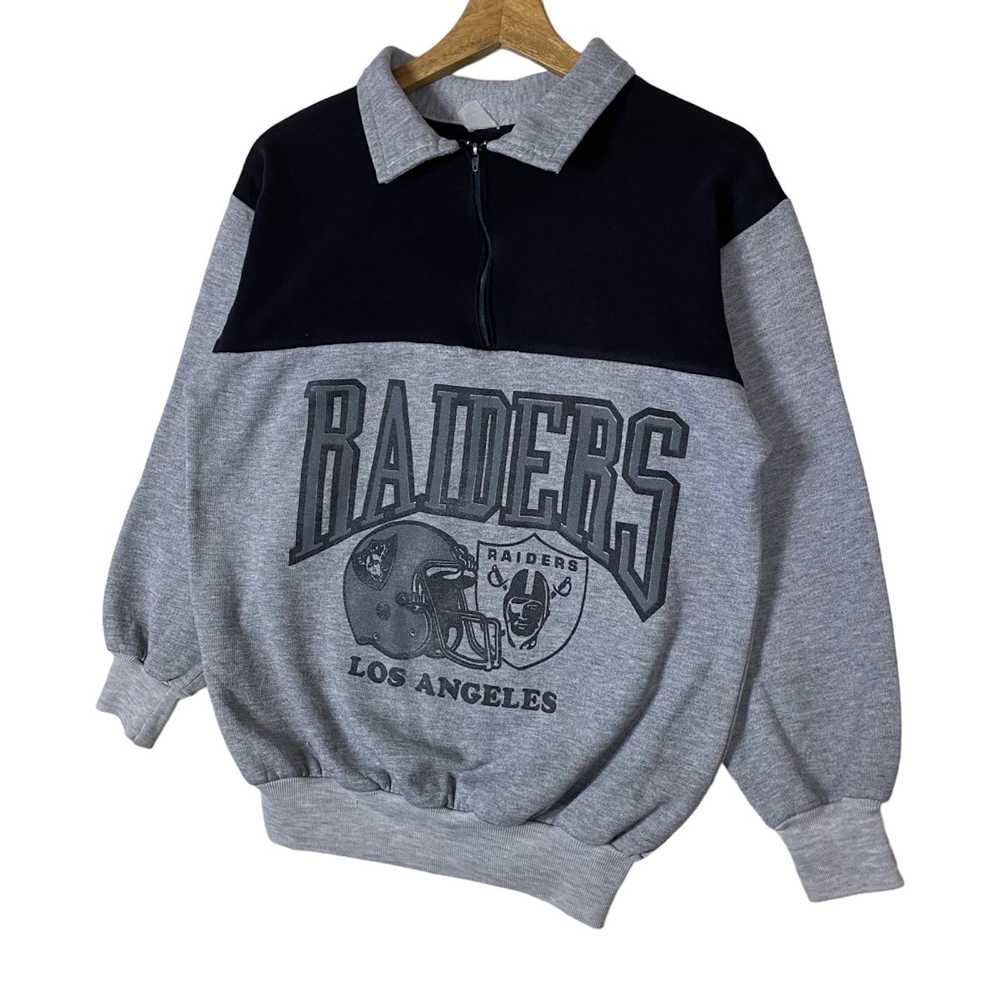 Vintage Vintage Raiders Two Tone Quarter Zip Pull… - image 5