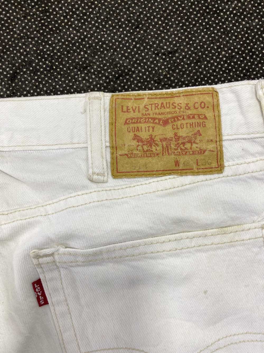 Jean × Levi's × Vintage VINTAGE LEVIS 514 WHITE J… - image 11