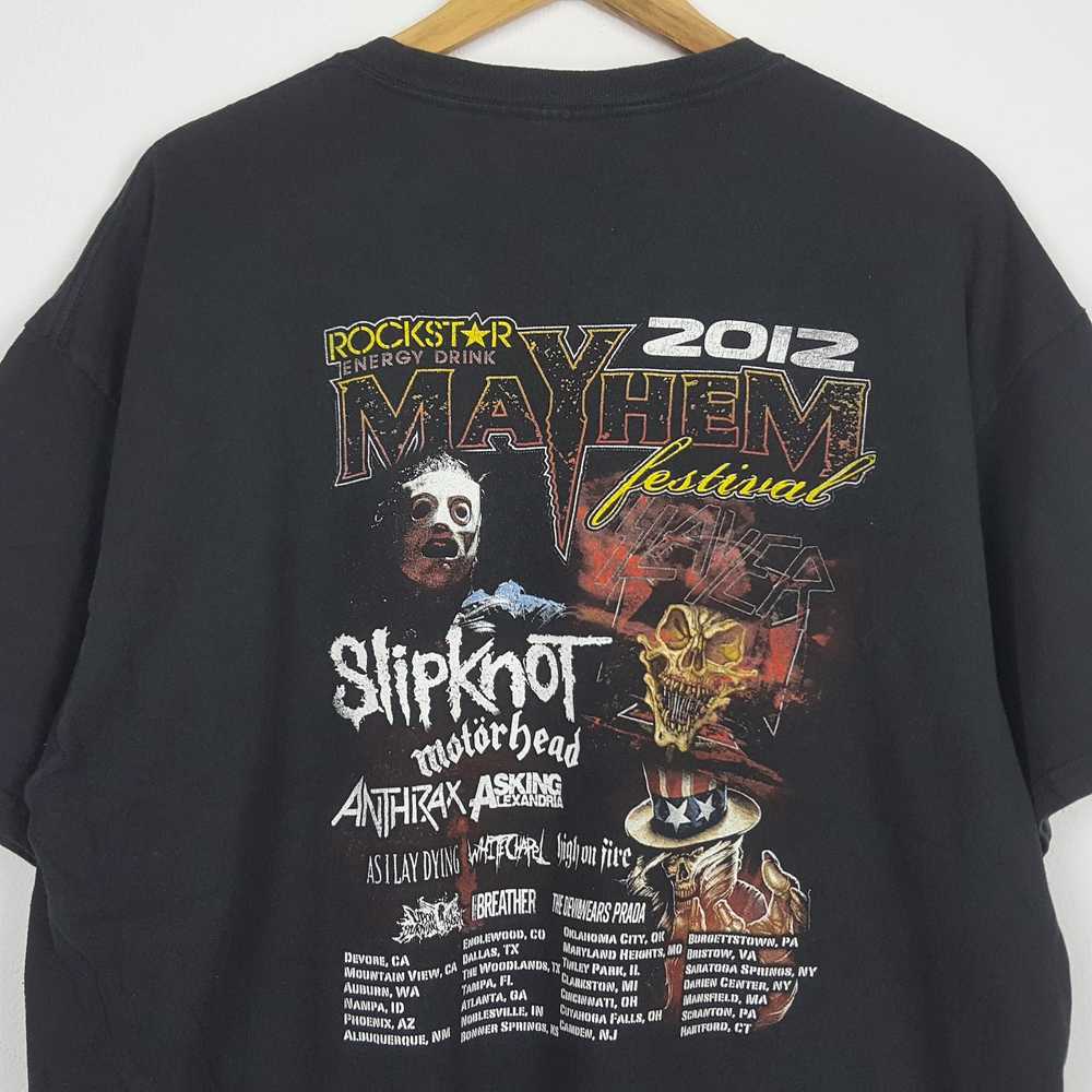 Rock T Shirt × Vintage Rock Festival Slayer Slipk… - image 2