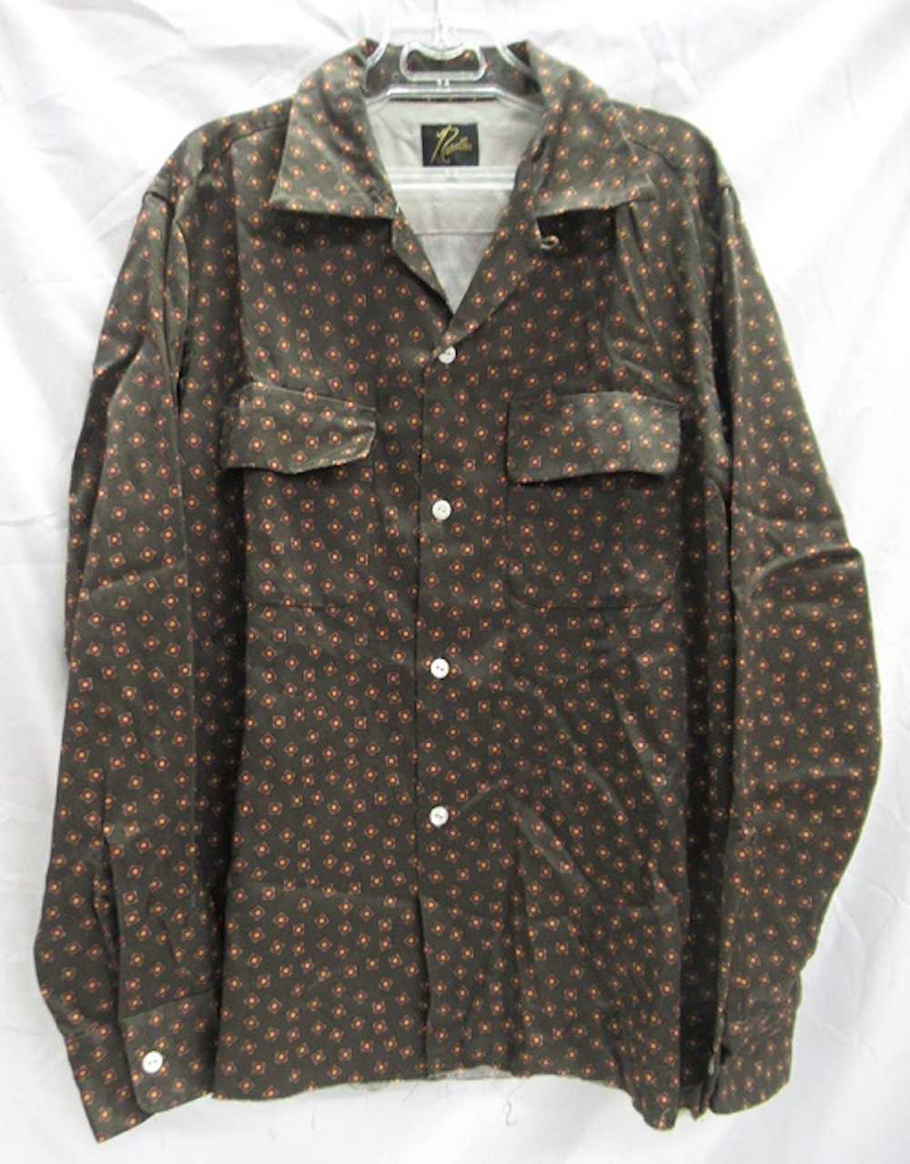 Needles Shirt Cut-off Bottom Classic Sateen Long Sleeve