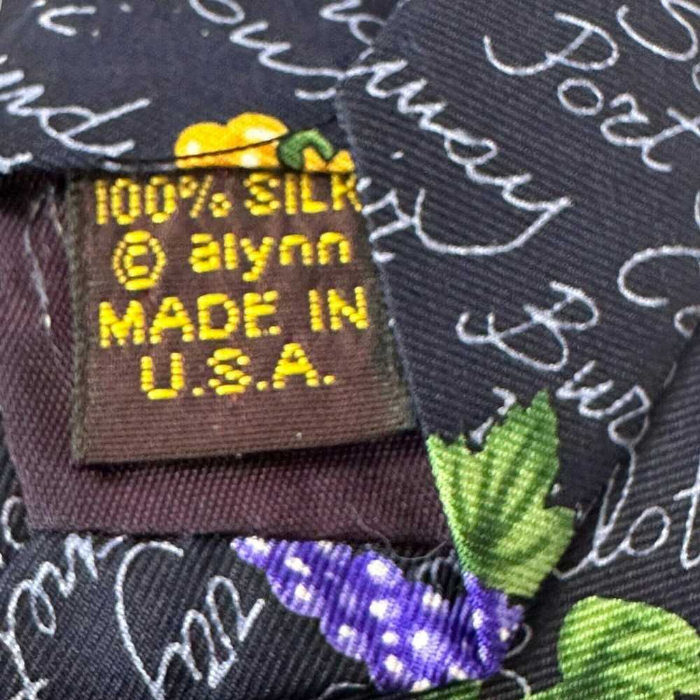 Other Alynn Neckwear, Tie, Black "Wine Grapes" 10… - image 3