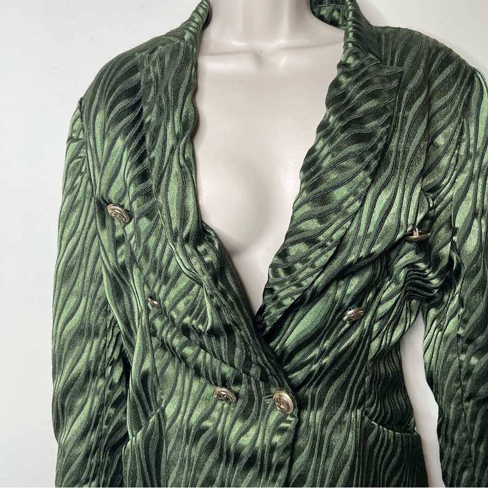 Retrofete Retrofete Green Jana Blazer romper size… - image 12