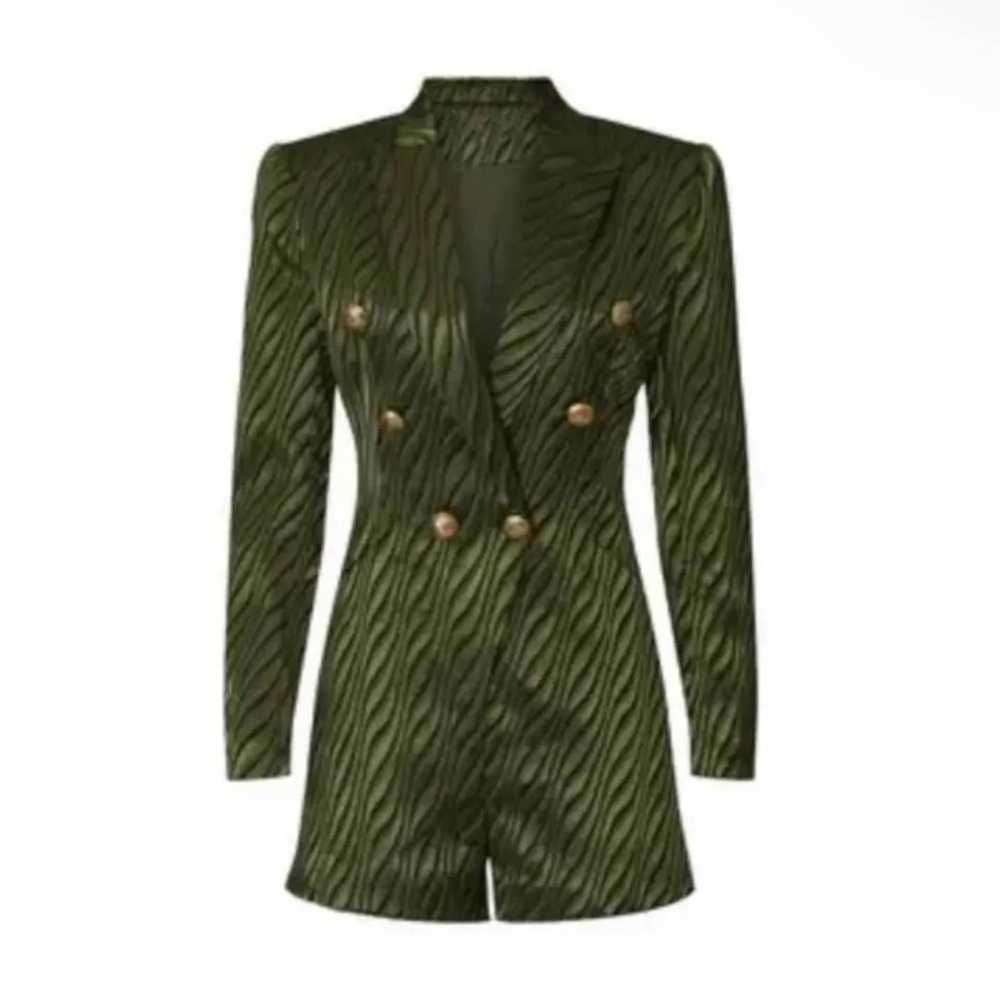 Retrofete Retrofete Green Jana Blazer romper size… - image 2