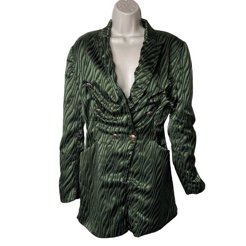 Retrofete Retrofete Green Jana Blazer romper size… - image 3